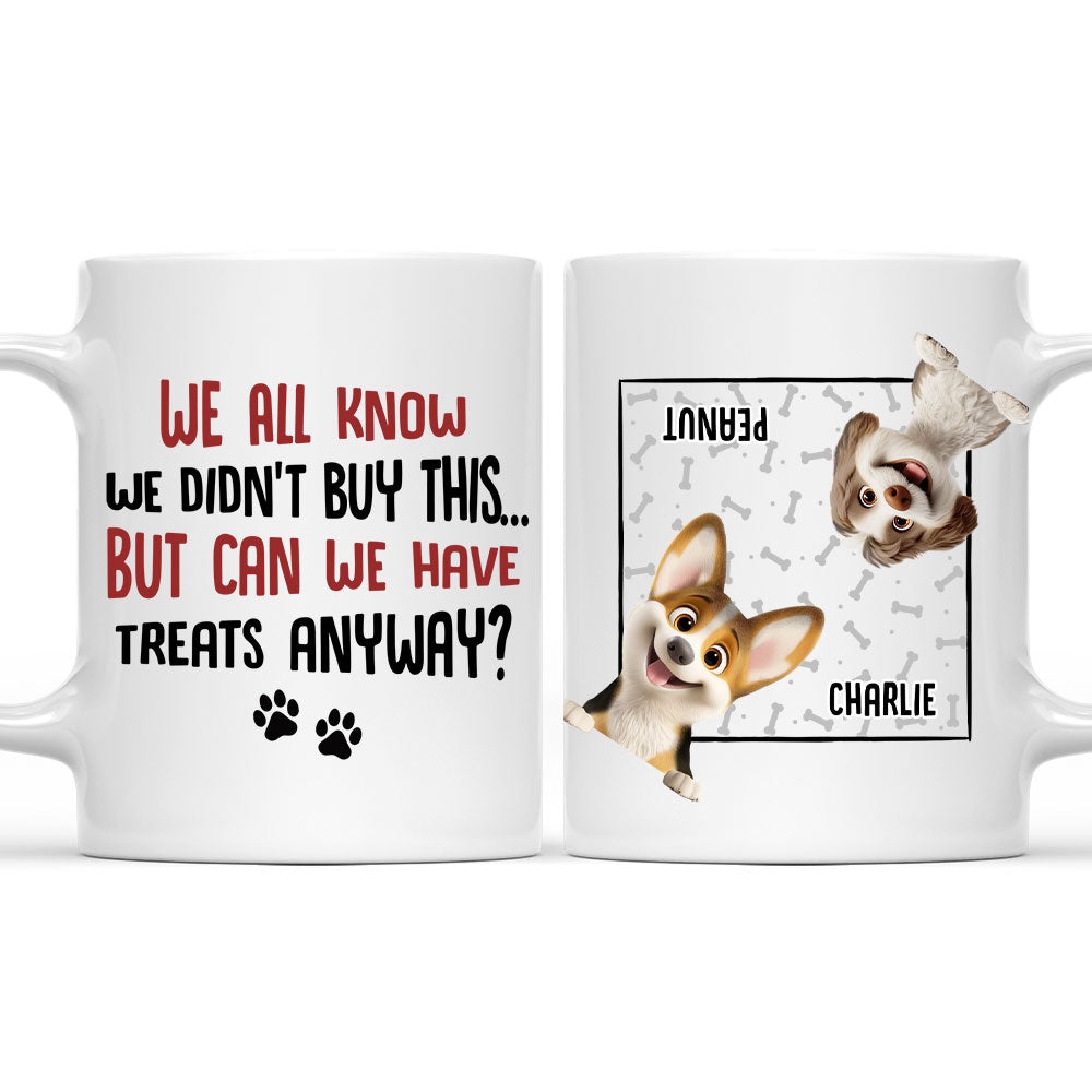 Custom Mother's Father's day Birthday Gifts For Dog Lovers • Can We Have Treats - Personalized Coffee Mug