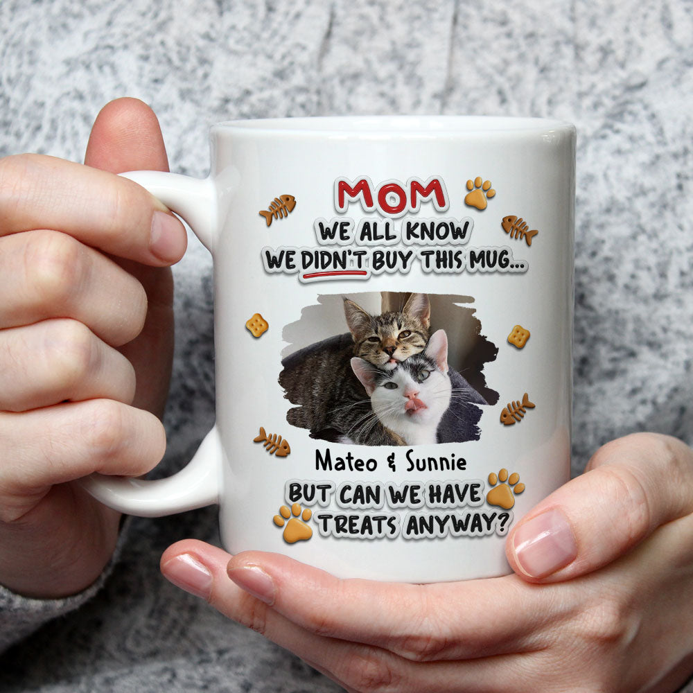 Custom Photo Father's day Birthday Gifts For Pet Dad, Pet Lovers • Can Pet Have Treats Photo - Personalized 3D Effect Mug