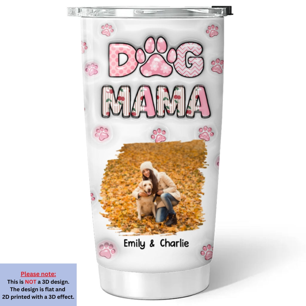 Custom Photo Christmas Birthday Gifts For Dog Mom, Dog Lovers • Cherry On Top Version Photo 2 - Personalized 3D Inflated Effect Tumbler