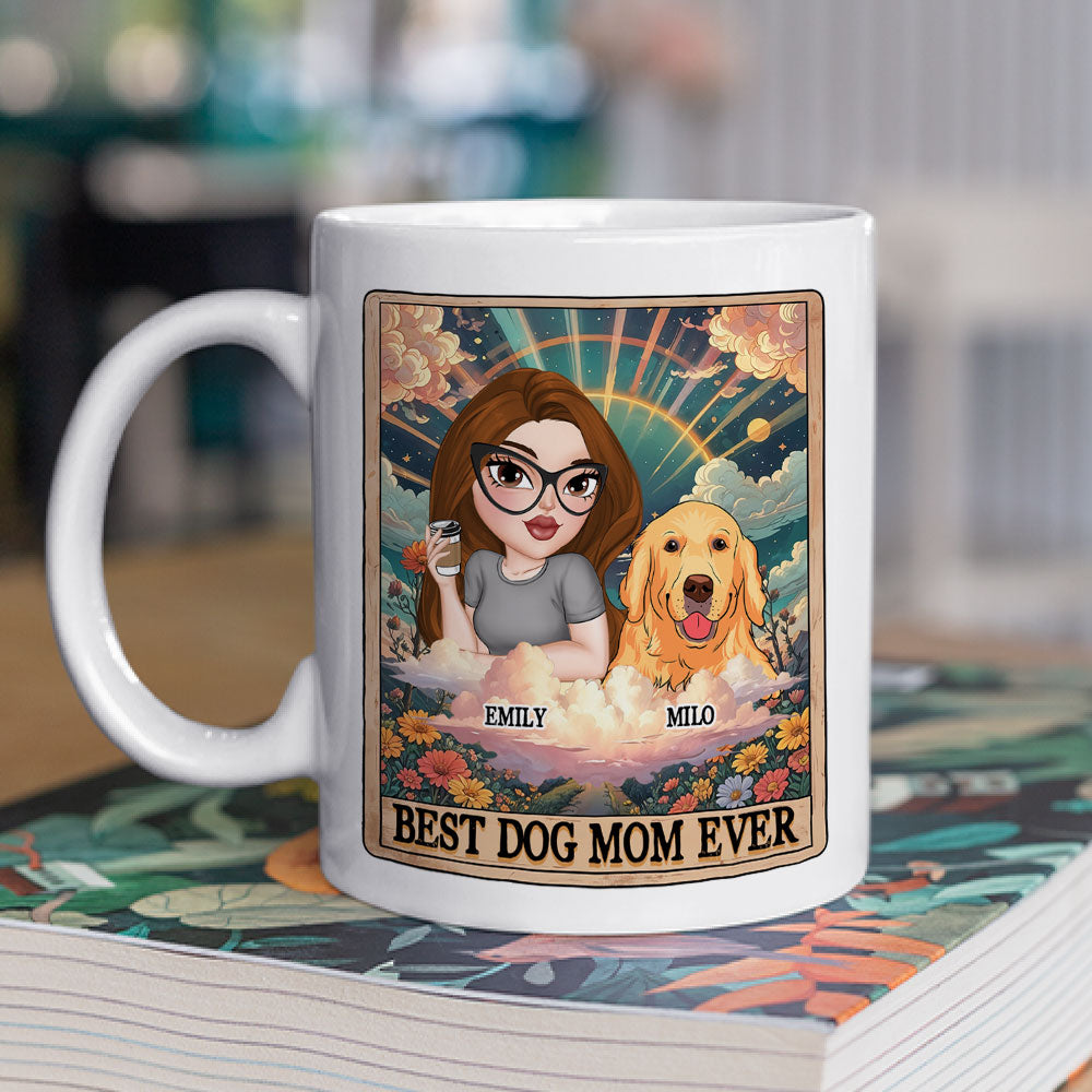 Custom Mother's day Birthday Gifts For Dog Mom, Dog Lovers • Tarot Dog Mom - Personalized Coffee Mug
