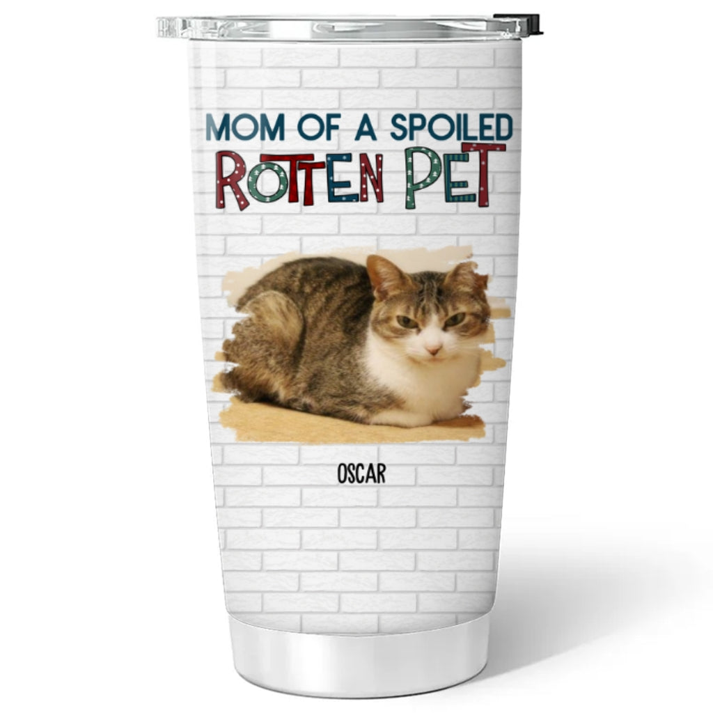 Custom Photo Mother's day Birthday Gifts For Pet Mom, Pet Lovers • Funny Mom Dad Storybook Pet Photo - Personalized Tumbler