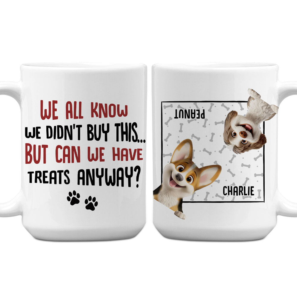 Custom Mother's Father's day Birthday Gifts For Dog Lovers • Can We Have Treats - Personalized Coffee Mug