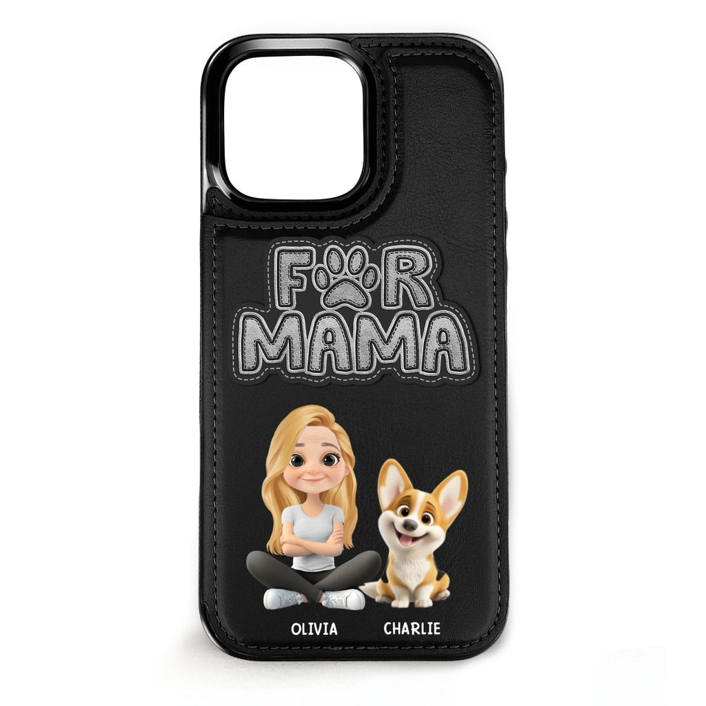 The Fur Mom - Personalized Leather Phone Case