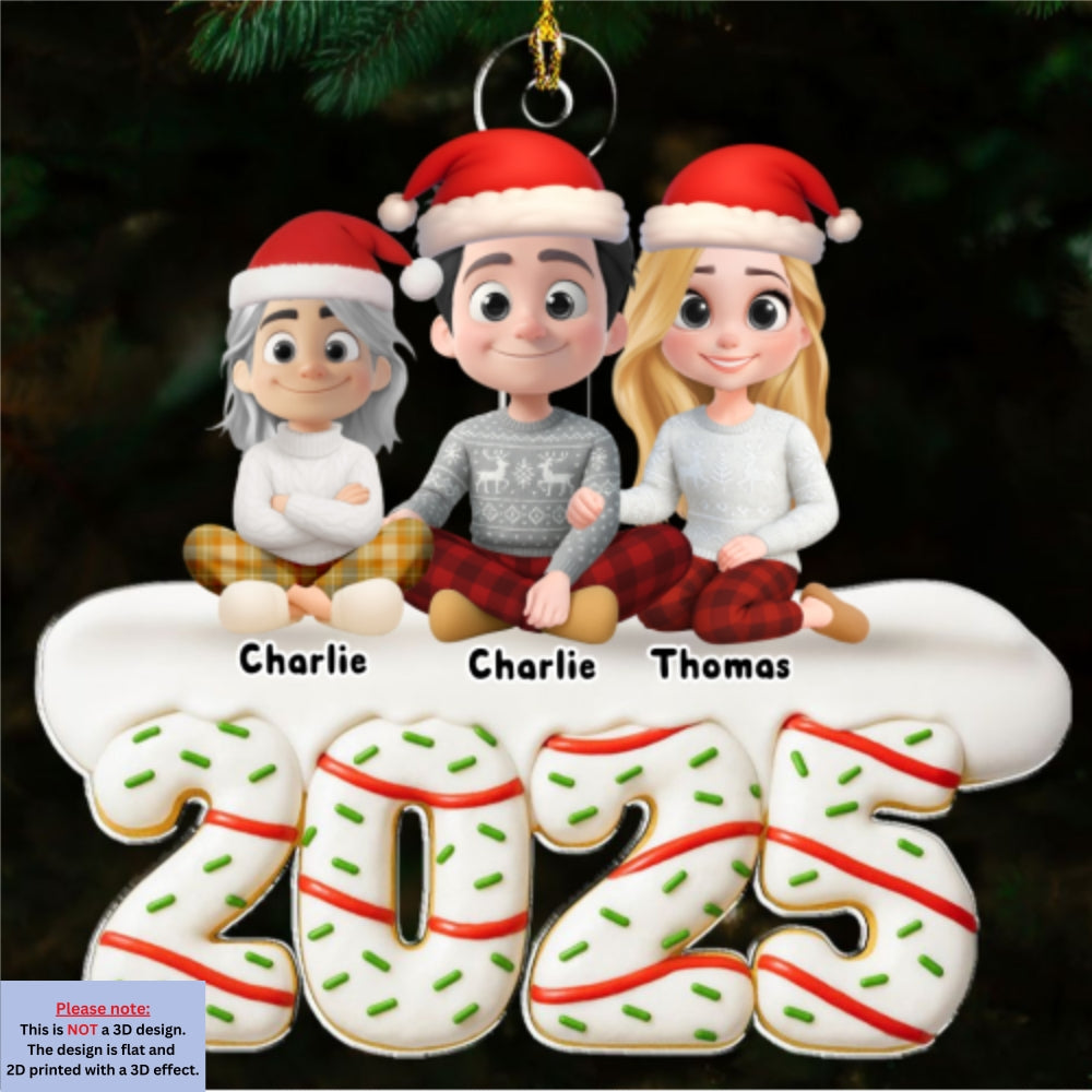 Custom Christmas Decor Home Birthday Gifts For Dog Lovers • Happiness Baked Into Every Moment - Personalized Acrylic Ornament