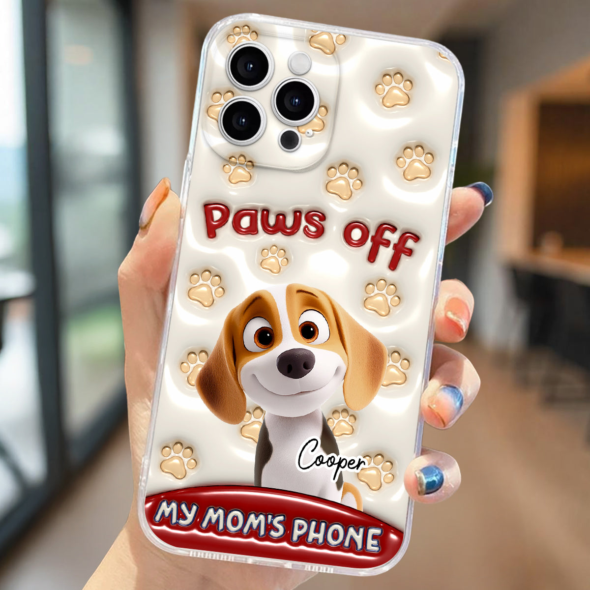 Paws Restricted - Personalized 3D Inflated Effect Phone Case