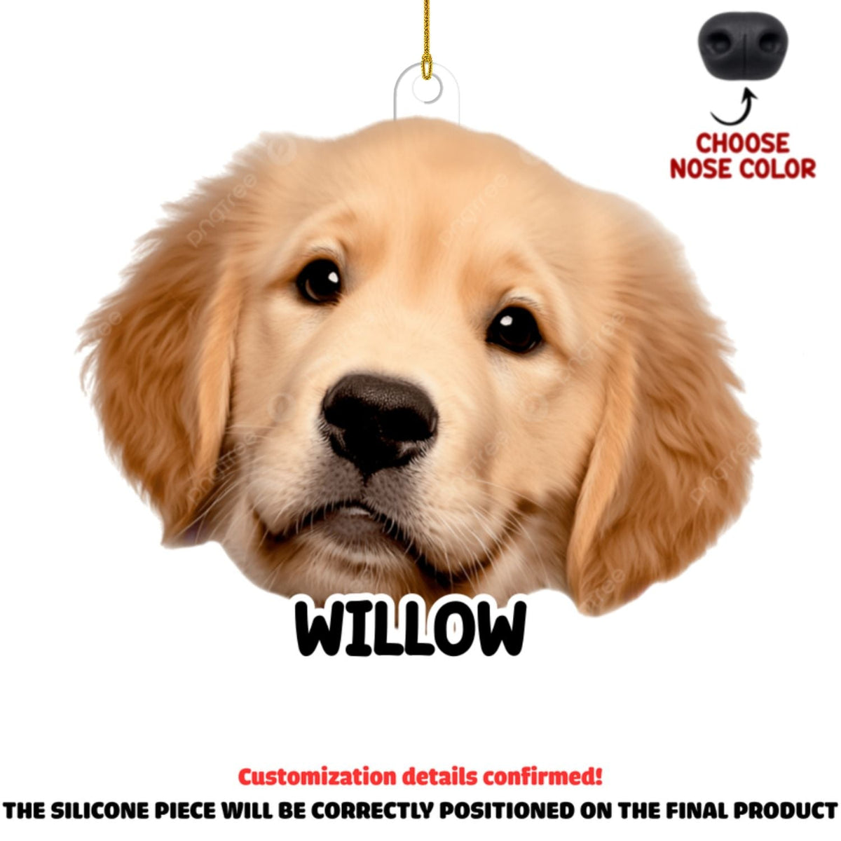 Custom Christmas Decor Home Birthday Gifts For Pet Lovers • Jolly Snoots Photo - Personalized Nose Squishy Ornament