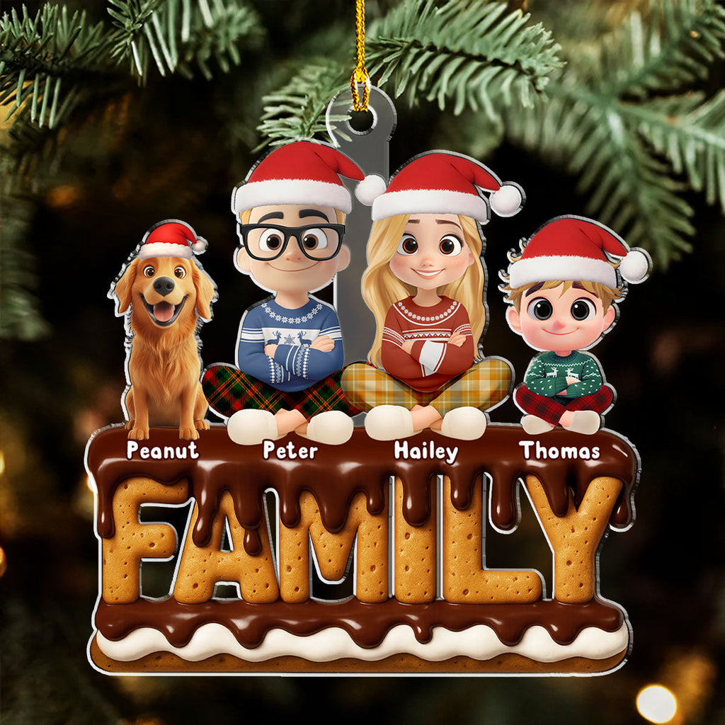 Custom Christmas Decor Home Birthday Gifts For Dog Lovers • Family Christmas 2025 - Personalized Acrylic Ornament
