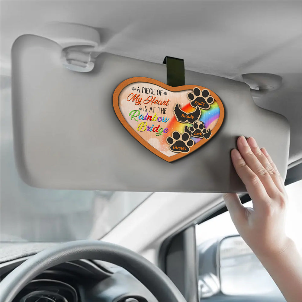 Rainbow Bridge - Personalized Car Visor Clip