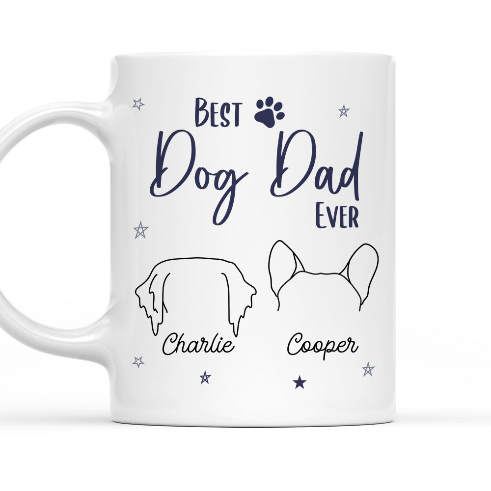 Custom Christmas Birthday Gifts For Dog Lovers • Dog Dad Mom Star - Personalized Coffee Mug