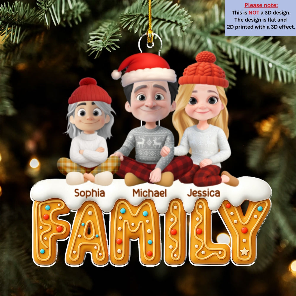 Custom Christmas Decor Home Birthday Gifts For Dog Lovers • Family Of This Year - Personalized Acrylic Ornament