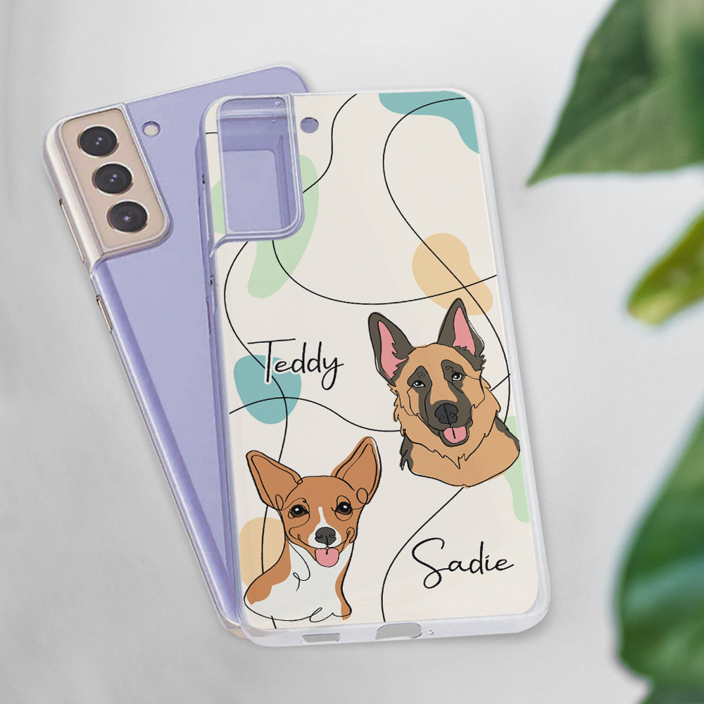 Lovely Dog Line Case - Personalized Phone Case