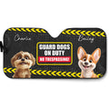 Custom Christmas Birthday Gifts Car Accessories for Dog Parents • No Trespassing - Personalized Car Sunshade