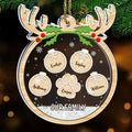 Paw Charm - Personalized Acrylic Shaker Ornament