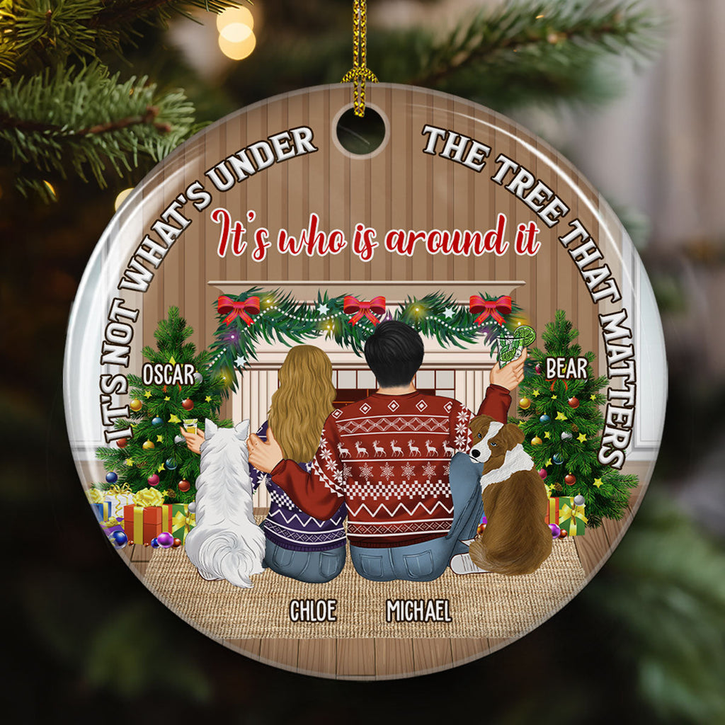 What Is Under The Tree Matter - Personalized Ceramic Ornament