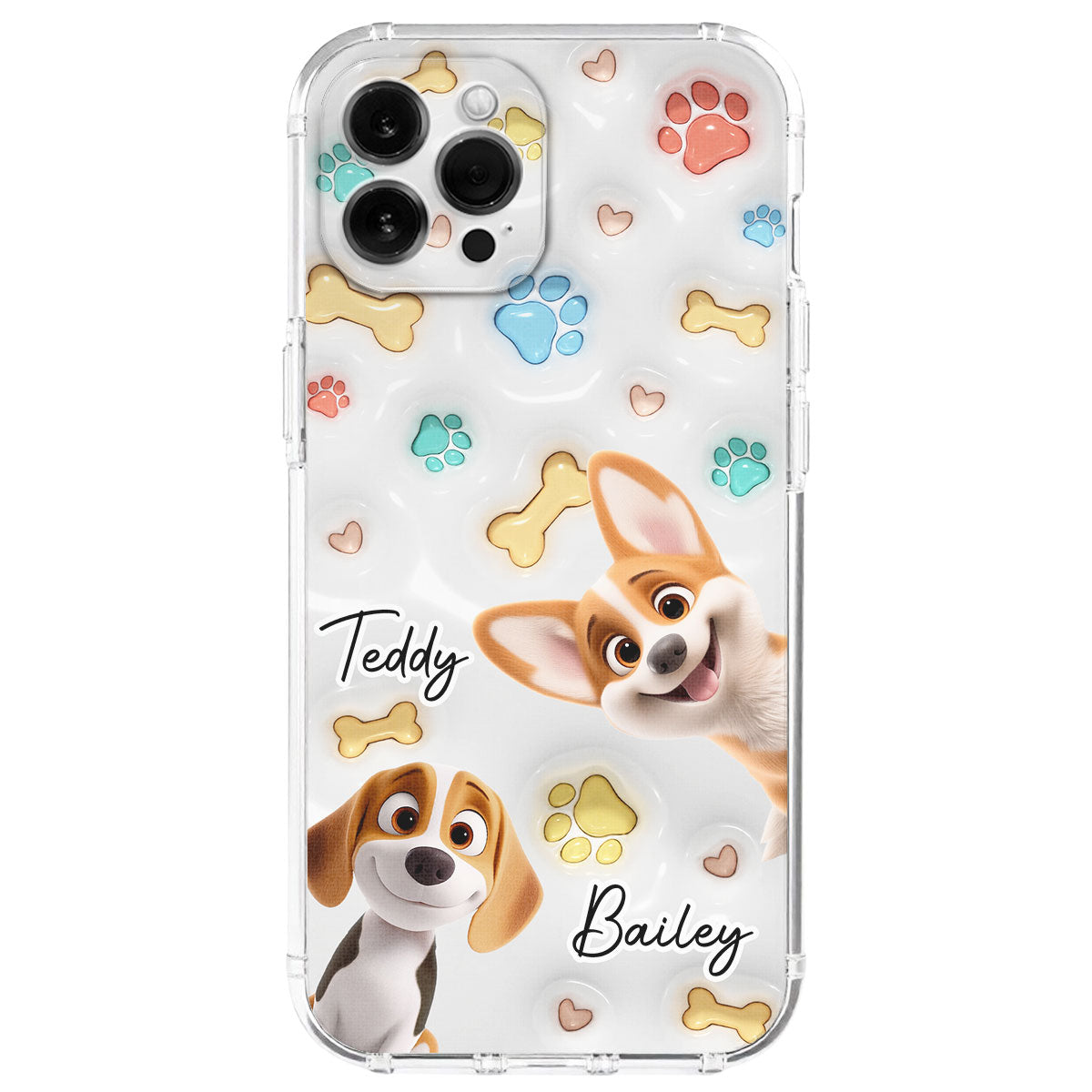 Cute Dog Baby - Personalized 3D Inflated Effect Phone Case