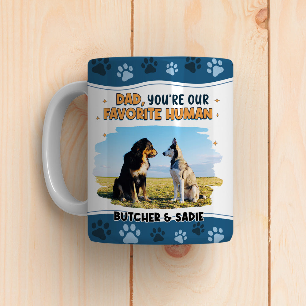 Custom Photo Christmas Birthday Gifts For Dog Lovers • I Love You The Most Photo - Personalized Coffee Mug