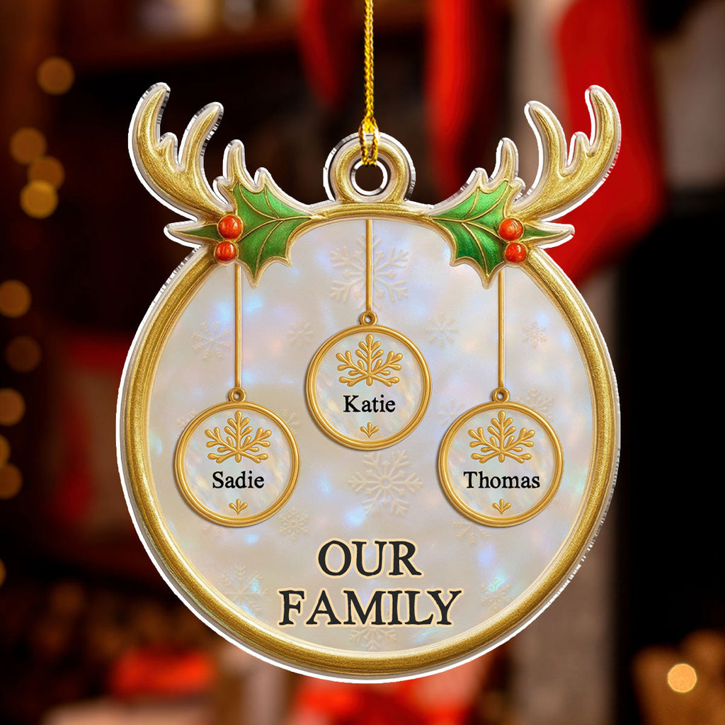 Family Keepsake - Personalized Acrylic Ornament