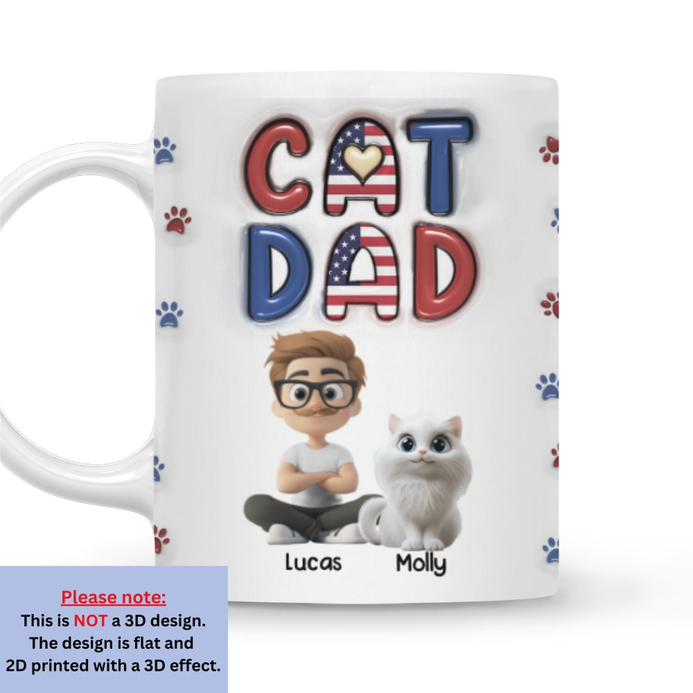 Custom Christmas Birthday Gifts For Cat Lovers • My Lovely Cat - Personalized 3D Inflated Effect Mug