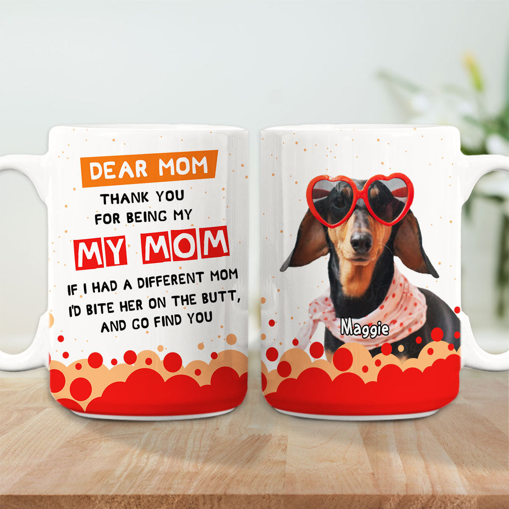 Custom Photo Mother's day Birthday Gifts For Dog Mom, Dog Lovers • I Wil Go Find You Anywhere Mom Photo - Personalized Coffee Mug