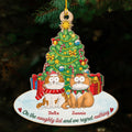 Custom Christmas Decor Home Birthday Gifts For Cat Lovers • On The Naughty List - Personalized Wood Ornament