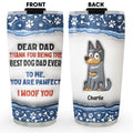 Custom Christmas Birthday Gifts For Pet Lovers • Dear Mom Thank You For Being The Best Dog Mom - Personalized 3D Inflated Effect Tumbler