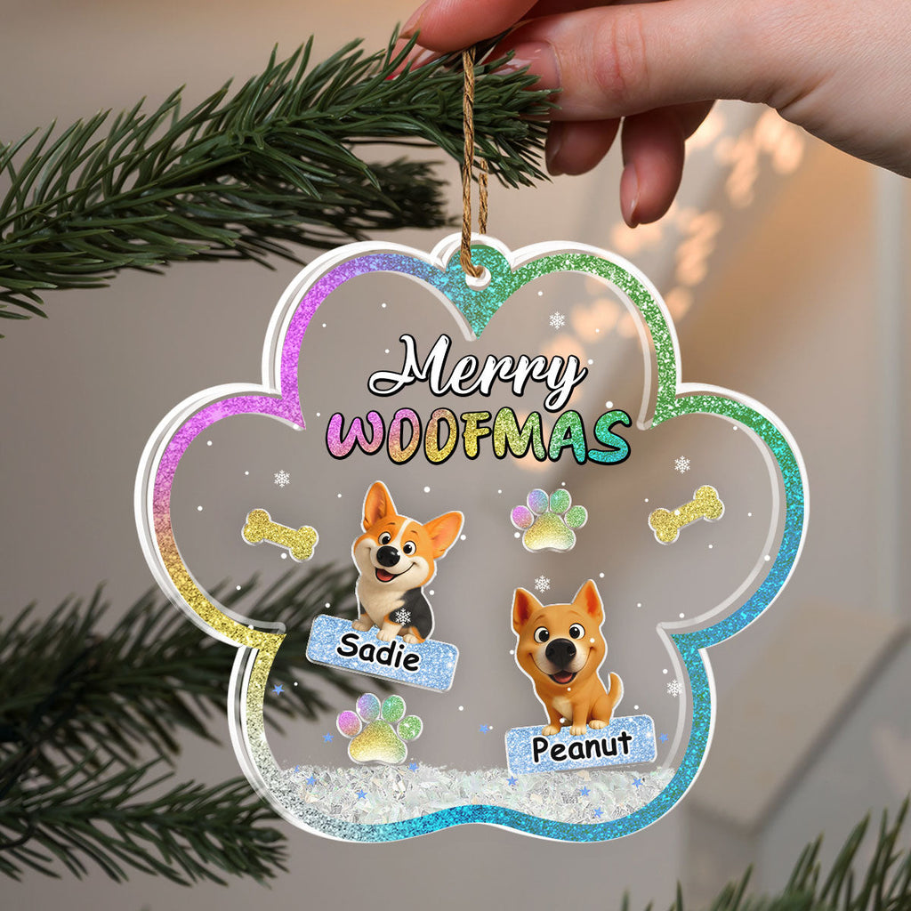 We And Snow - Personalized Acrylic Shaker Ornament