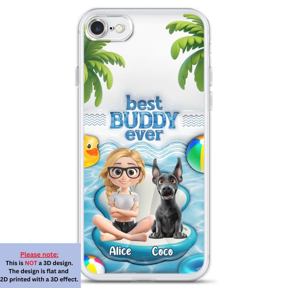 Best Buddy Ever - Personalized 3D Inflated Effect Phone Case