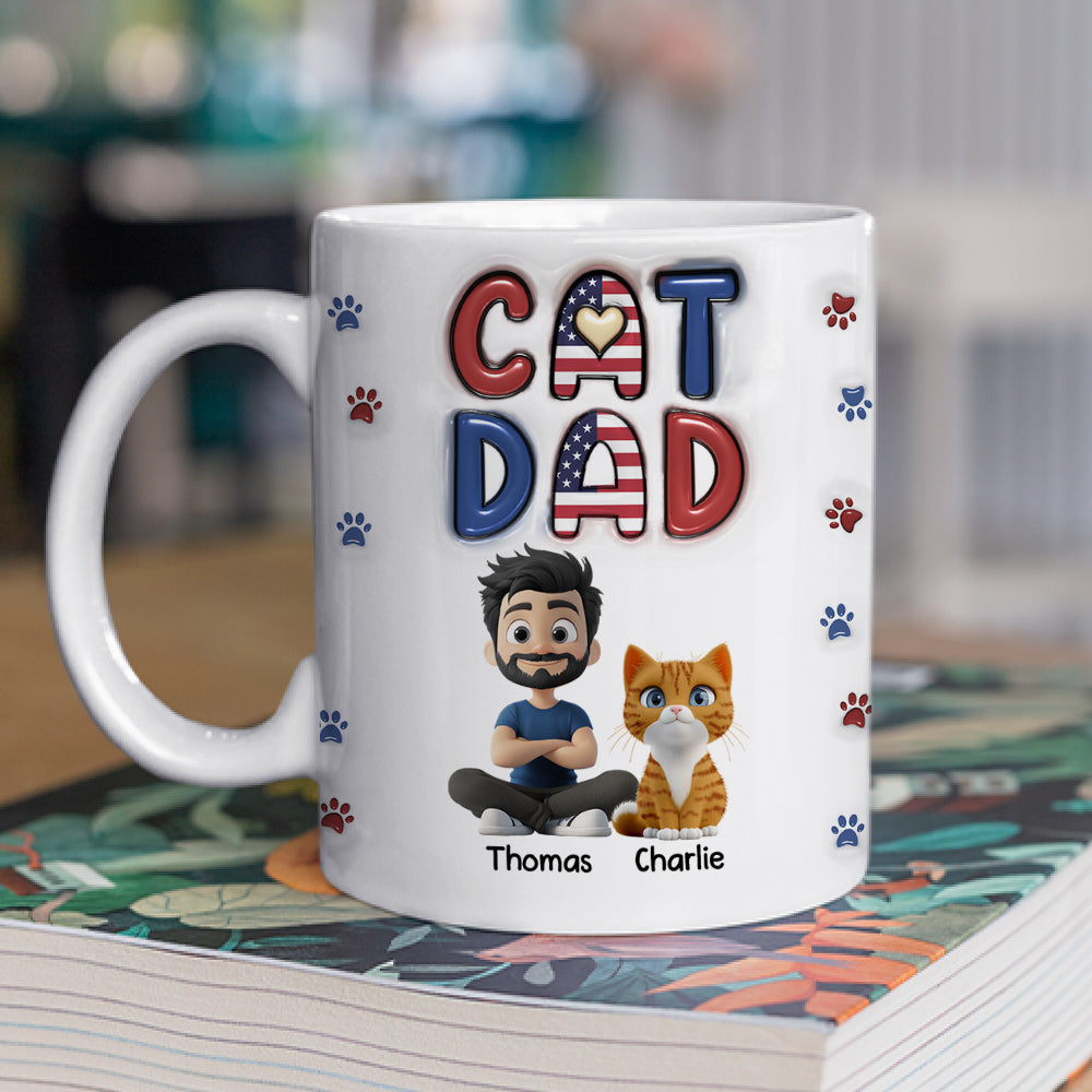 Custom Christmas Birthday Gifts For Cat Lovers • My Lovely Cat - Personalized 3D Inflated Effect Mug