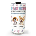 Custom Christmas Birthday Gifts For Dog Lovers • Forget - Personalized 3D Inflated Effect Tumbler