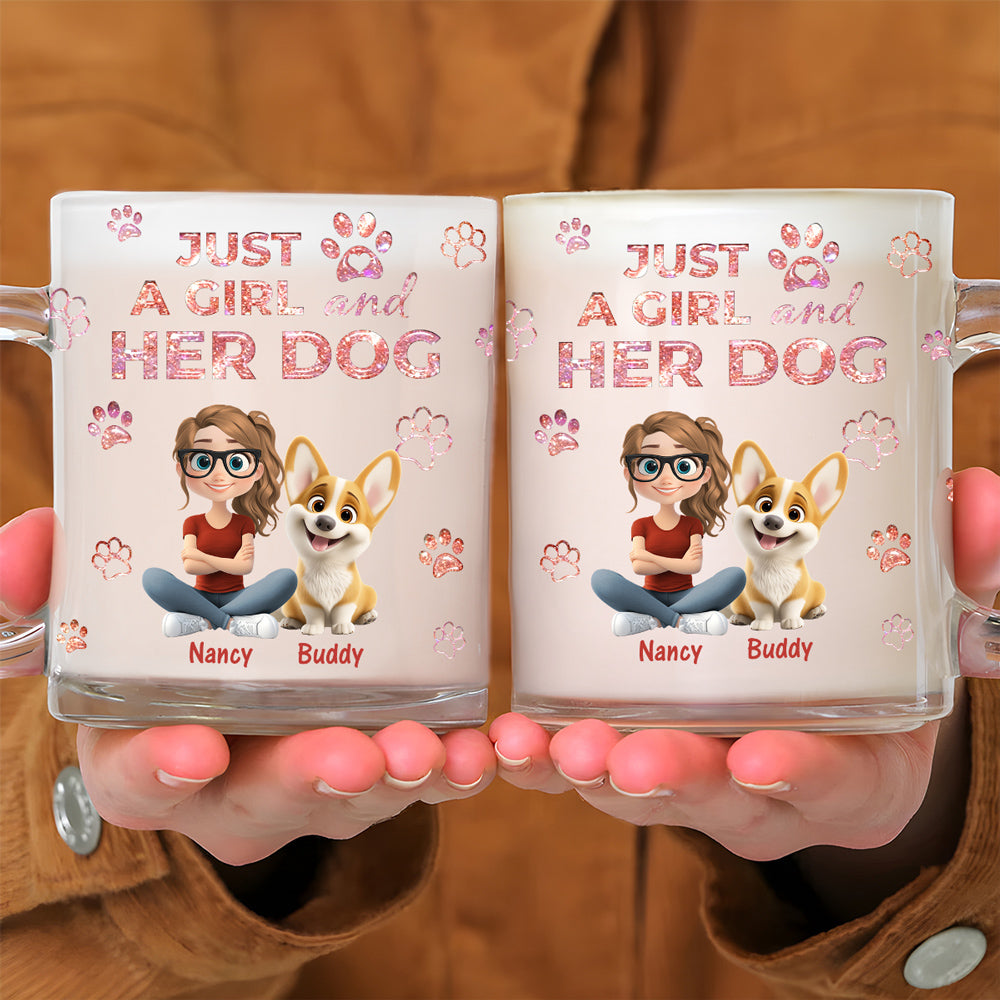 Custom Christmas Birthday Gifts For Dog Mom, Dog Lovers • You Are The Miracle - Personalized 3D Inflated Effect Glass Mug
