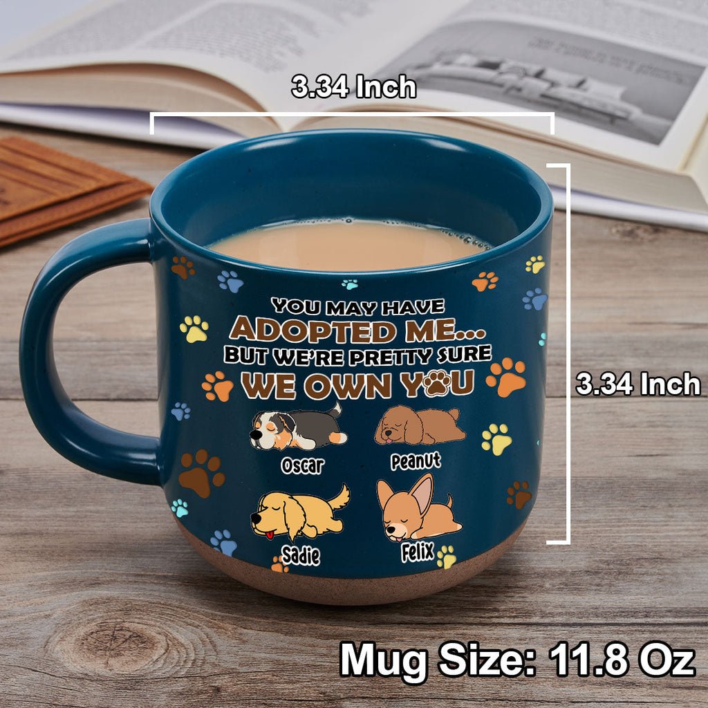 Custom Christmas Birthday Gifts For Dog Lovers • I'm Sure I Own You - Personalized Pottery Mug