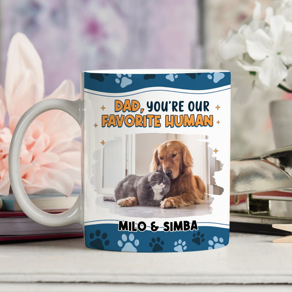 Custom Photo Mother's day Birthday Gifts For Cat Mom, Cat Lovers • I Love You The Most Ver Pet Photo - Personalized Coffee Mug