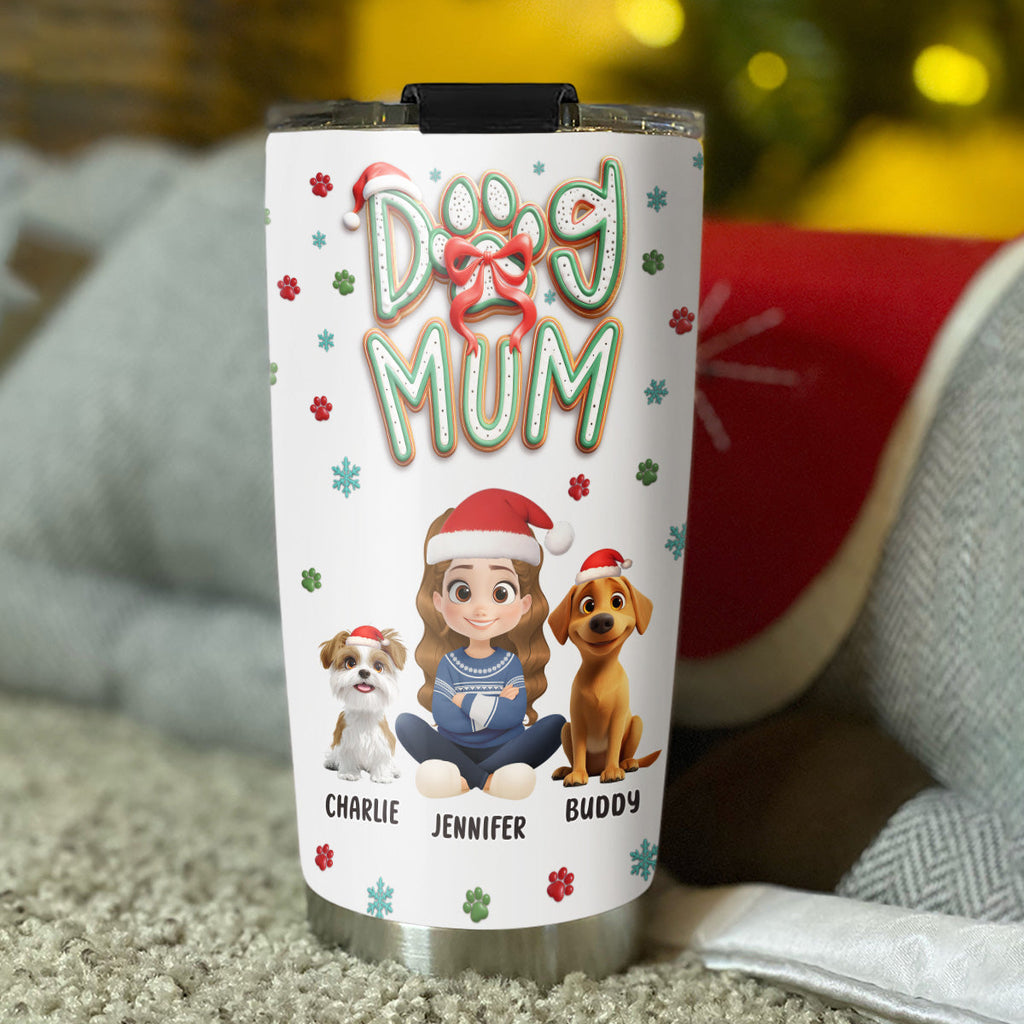 Custom Christmas Birthday Gifts For Dog Mom, Dog Lovers • Is It Christmas Yet - Personalized 3D Effect Tumbler