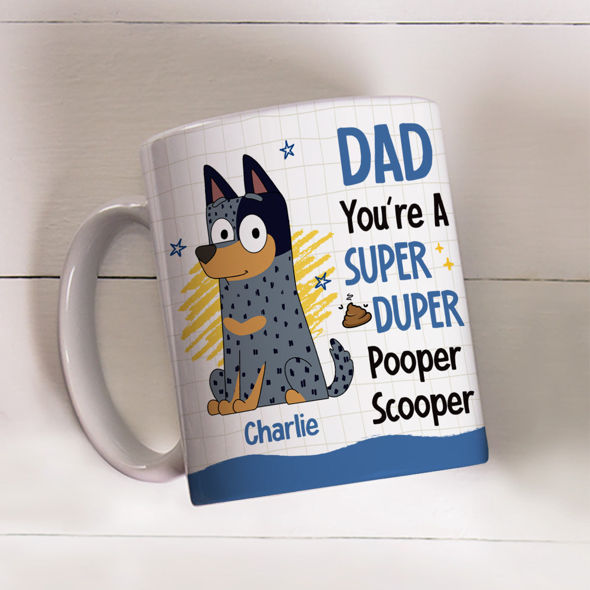 Custom Christmas Birthday Gifts For Dog Lovers • Pooper Scooper - Personalized Coffee Mug