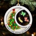 Family Love Knows No Distance Crystal - Personalized Acrylic Ornament
