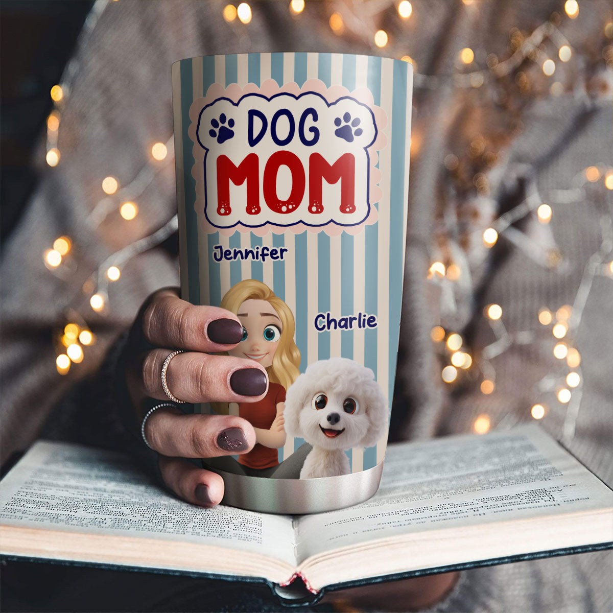 Custom Christmas Birthday Gifts For Dog Mom, Dog Lovers • Let Us Spend Days Together - Personalized Tumbler