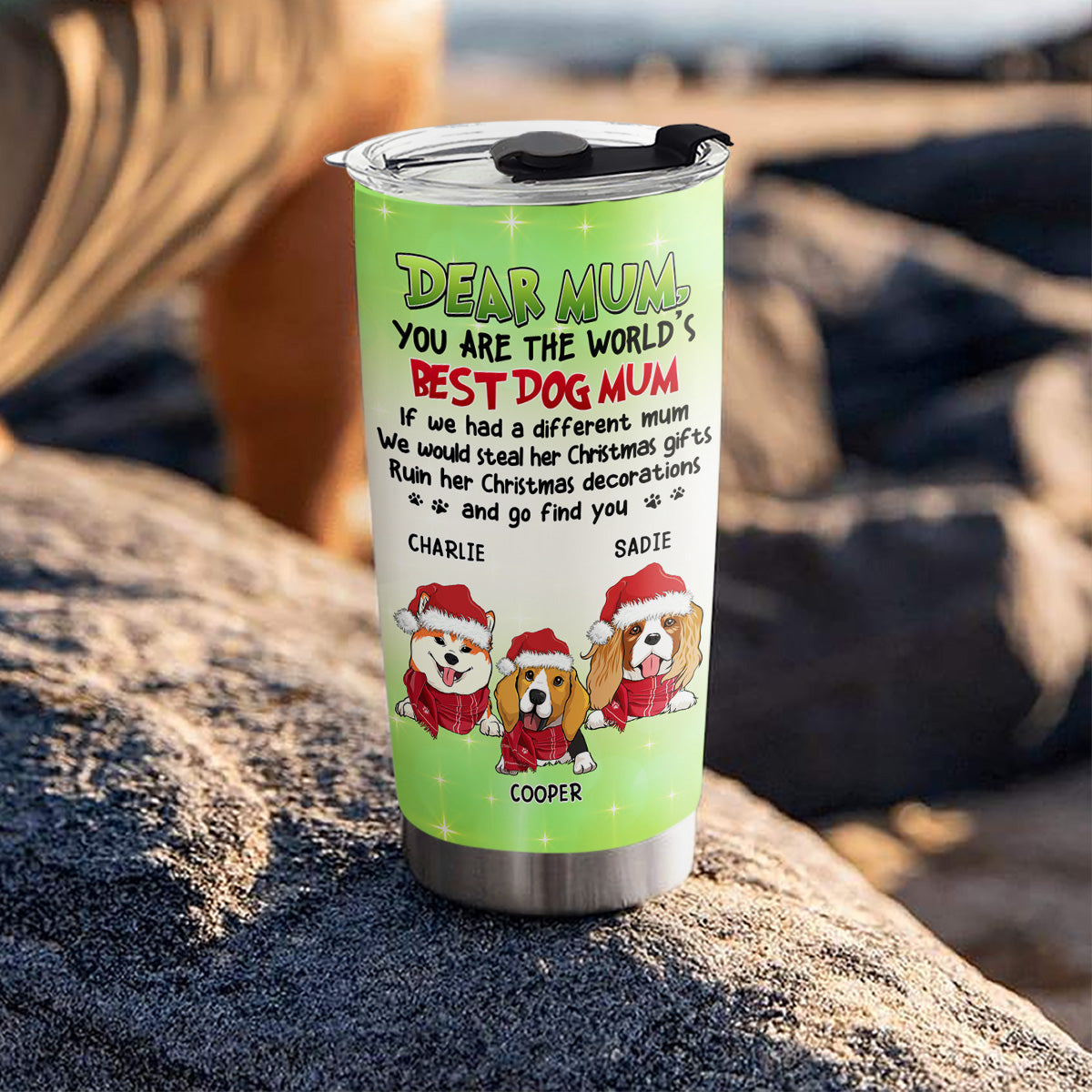 Custom Mother's day Birthday Gifts For Pet Mom, Pet Lovers • Steal Christmas Gift - Personalized Tumbler
