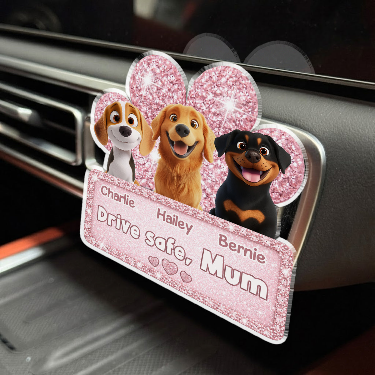 I Need You - Personalized Car Vent Clip
