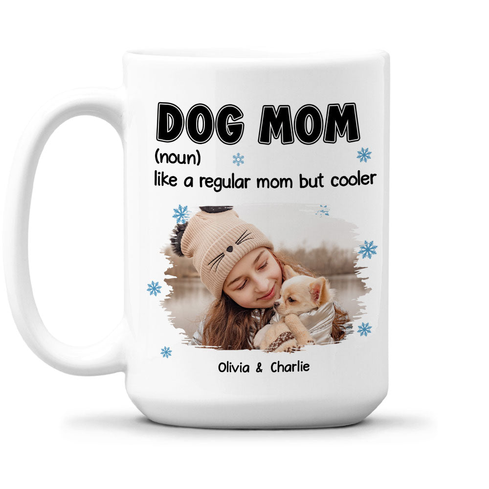 Custom Photo Christmas Birthday Gifts For Dog Lovers • But Cooler Photo - Personalized Coffee Mug