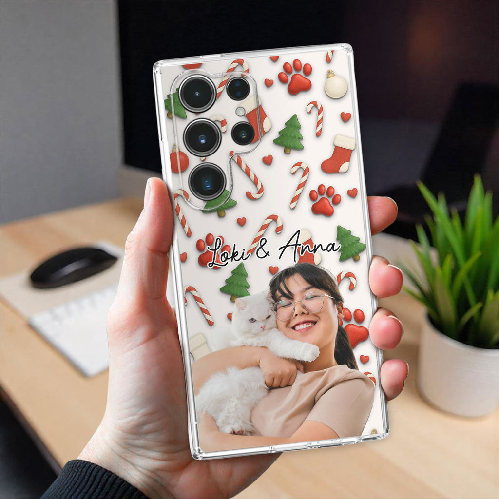Cat And Human Cartoon Ver 2 Photo - Personalized Phone Case