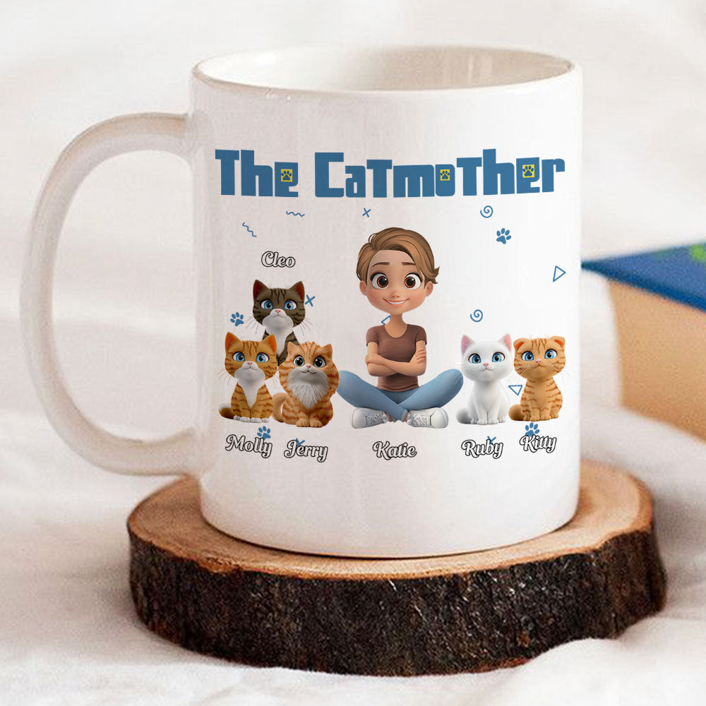 Custom Christmas Birthday Gifts For Cat Mom, Cat Lovers • I Am The Catmother - Personalized Coffee Mug