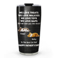 Custom Christmas Birthday Gifts For Cat Lovers • Love You The Most Cat Ver - Personalized Tumbler