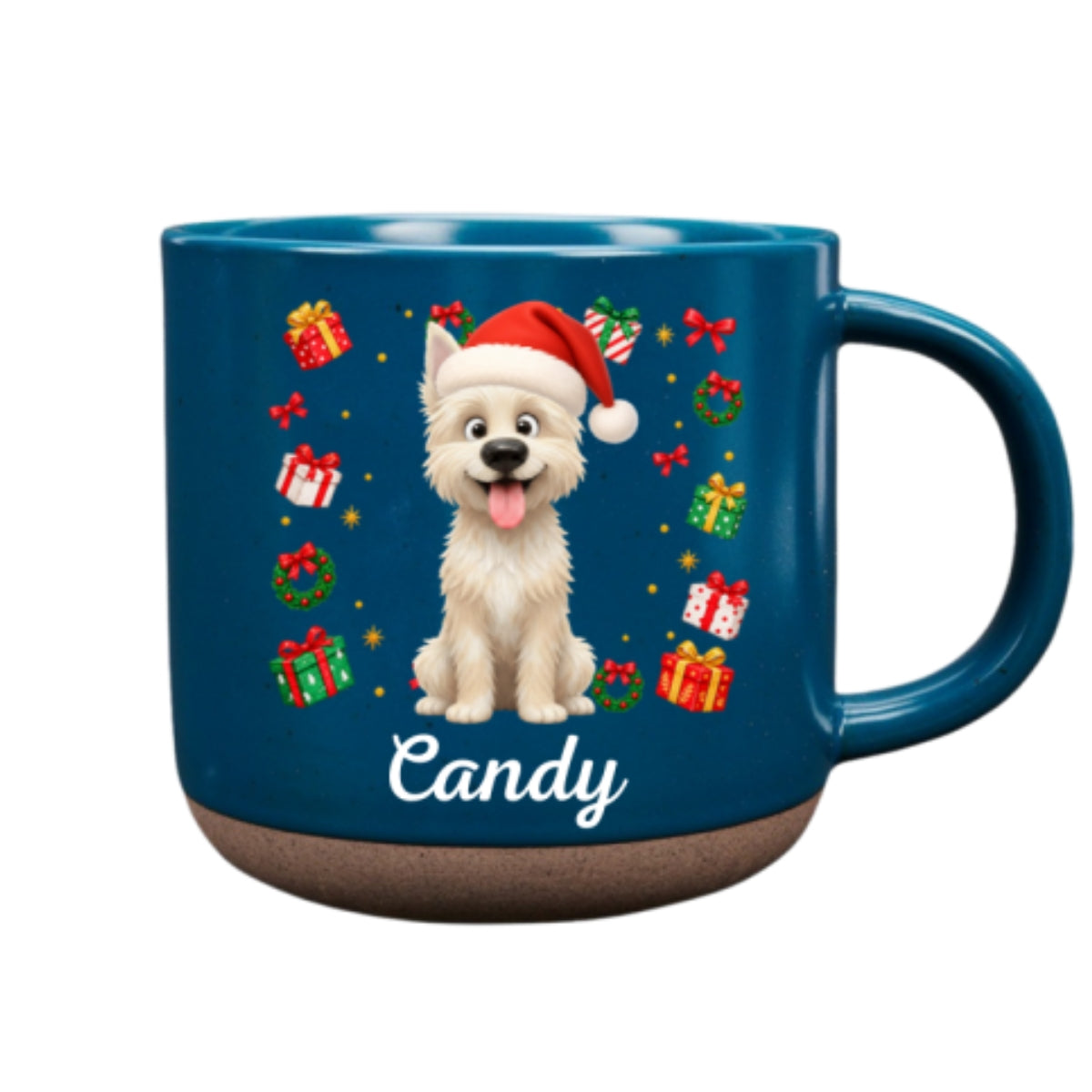 Pawsome Christmas - Personalized Pottery Mug