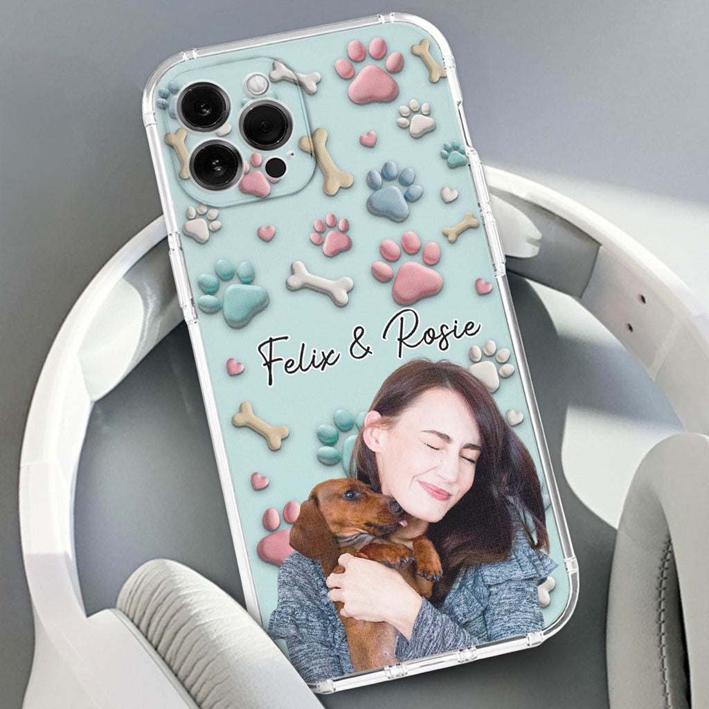 Dog And Human Cartoon Photo - Personalized Phone Case