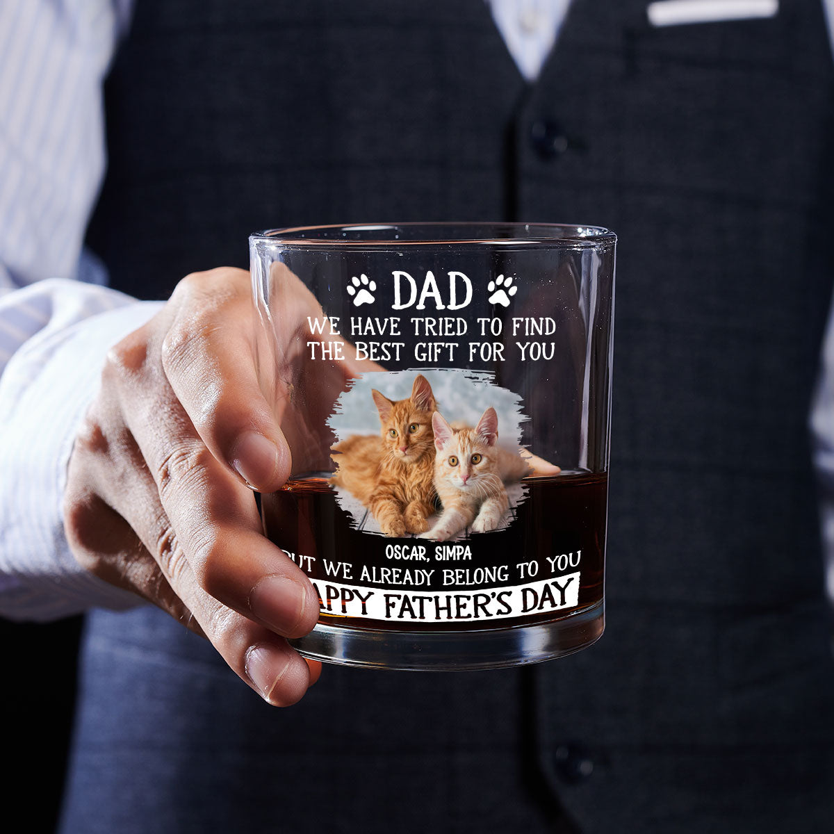 Our Gift Is Ourselves Photo - Personalized Whiskey Glass