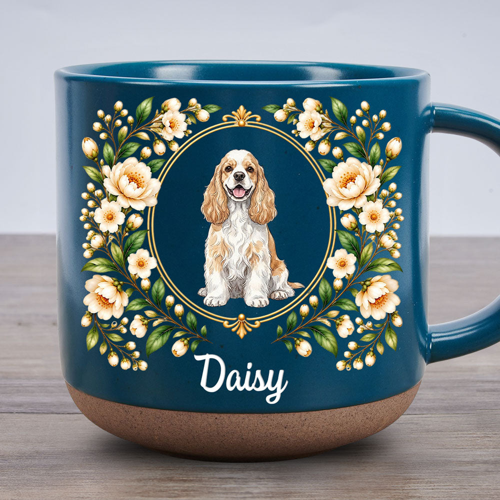 Paws In Bloom - Personalized Pottery Mug