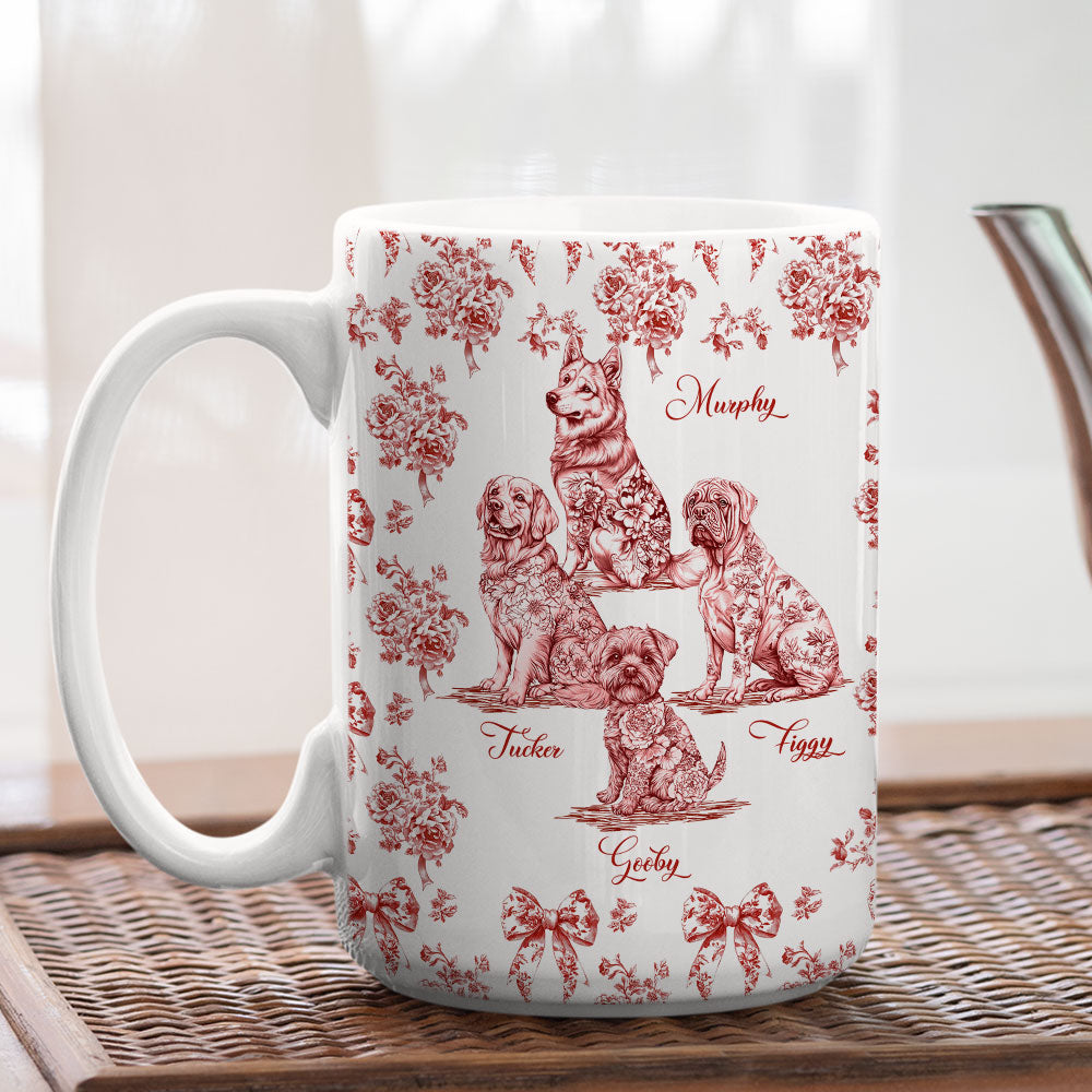 Custom Christmas Birthday Gifts For Dog Mom, Dog Lovers • Fond Of You Dog Ver - Personalized Coffee Mug