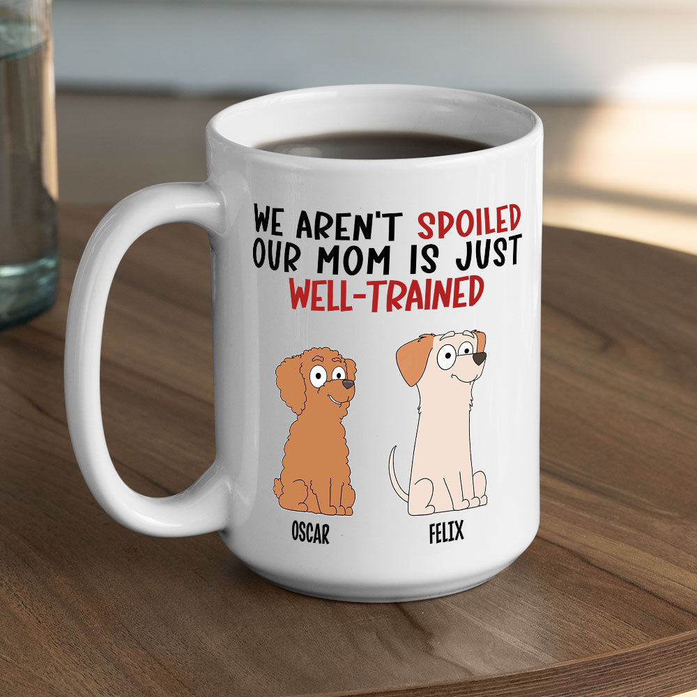 Custom Christmas Birthday Gifts For Dog Lovers • My Dad Is Well Trained - Personalized Coffee Mug