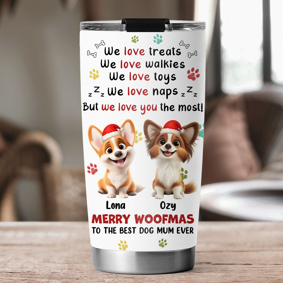 Custom Christmas Birthday Gifts For Dog Mom, Dog Lovers • All I Can Say - Personalized Tumbler