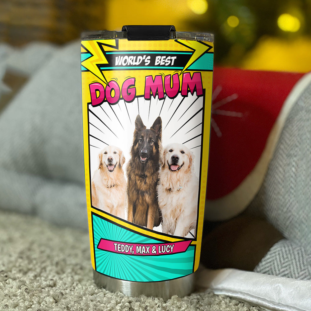 Custom Photo Christmas Birthday Gifts For Dog Mom, Dog Lovers • Amazing You Are Photo - Personalized Tumbler